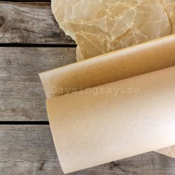 Vaxat kraftpapper Beige blompapper